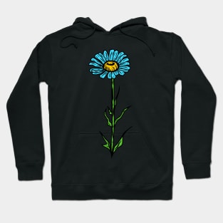 Blue Gerbera Daisy Hoodie